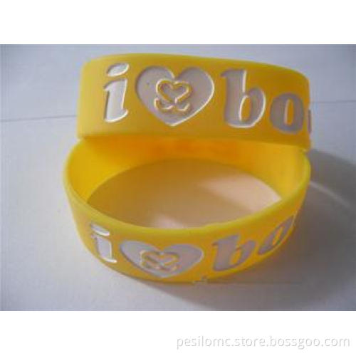 Rubber Silicone Bracelets Magnetic Wristbands Flexible Brac